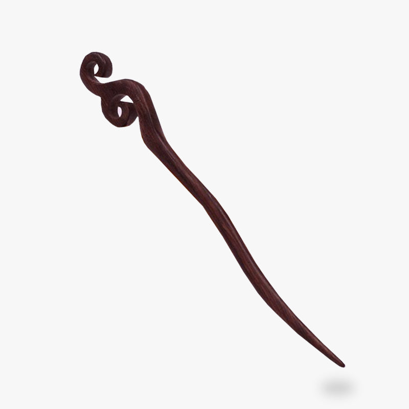 This Japanese hair sticks is made of wood. It's a chignon pick to enhance your hairstyle.