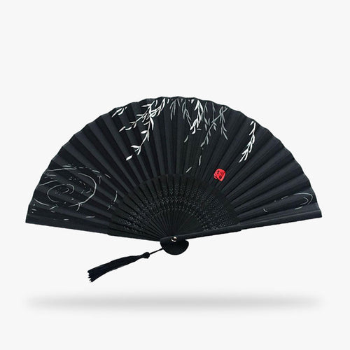 Black Japanese Fan