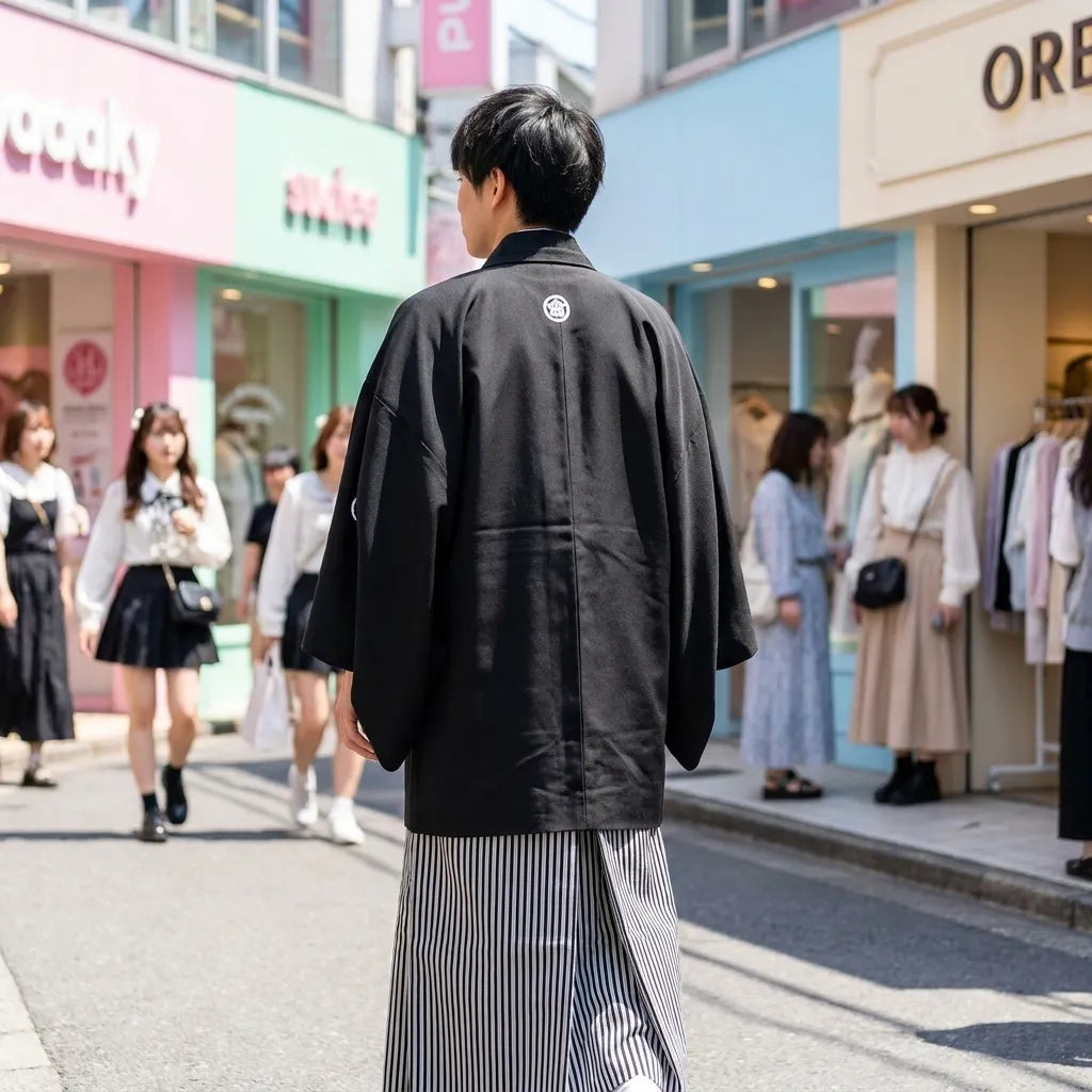 Black Japanese Kimono