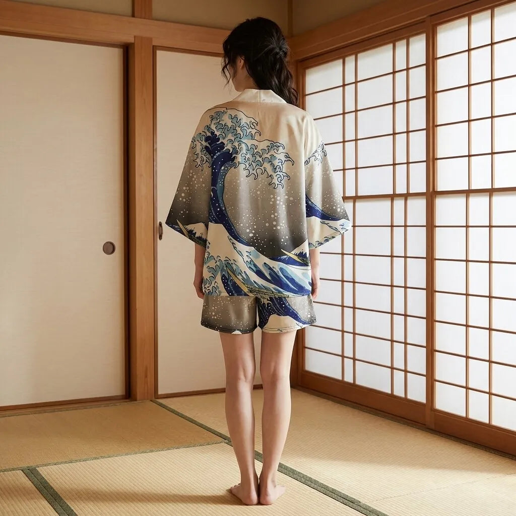 Kimono Waves Pattern