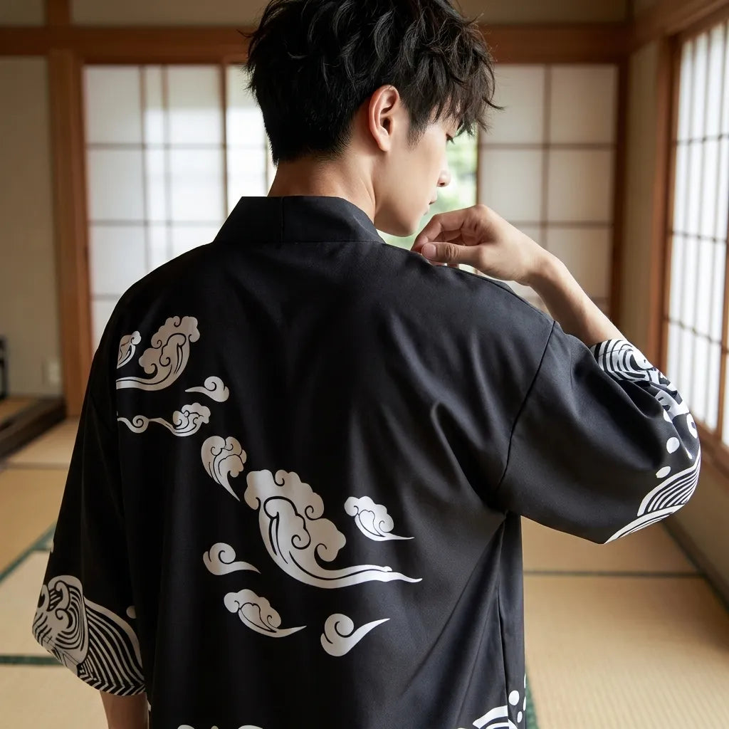 Mens Kimono Shirt