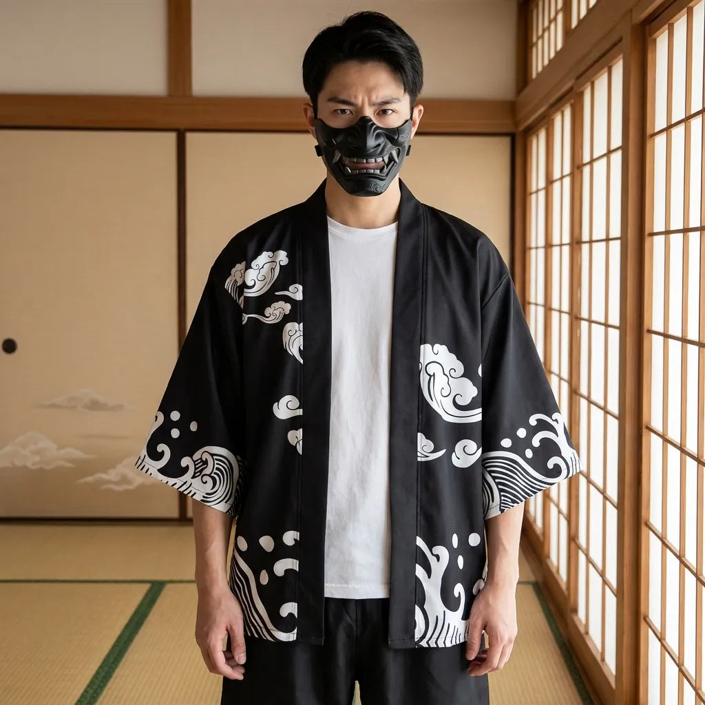 Mens Kimono Shirt