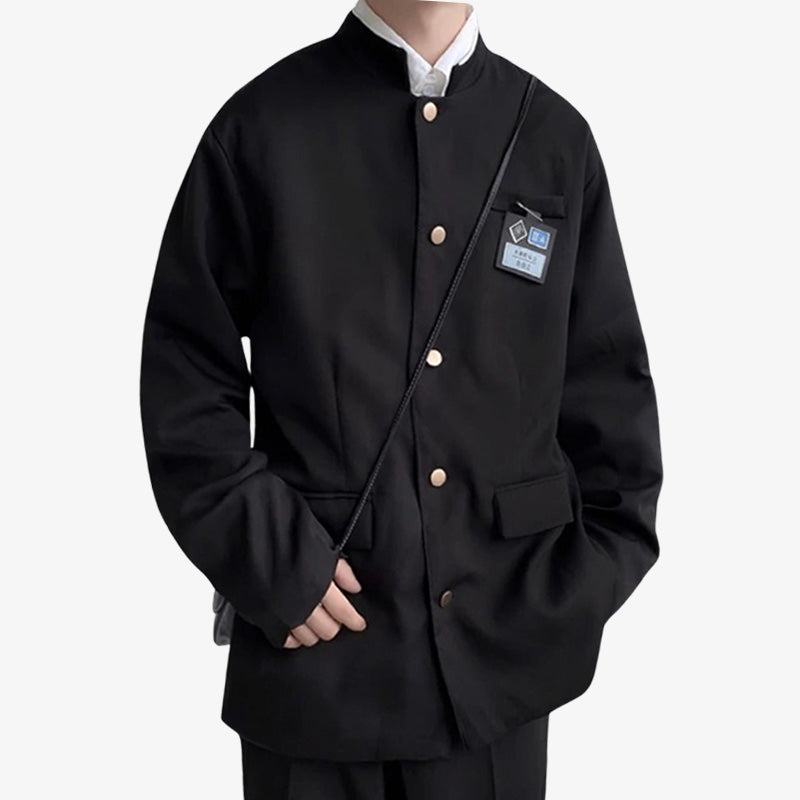 A gakuran students Jacket with gold buttons