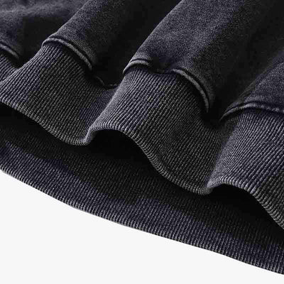 quality cotton materian for japanese fashion hoodie men made with black color