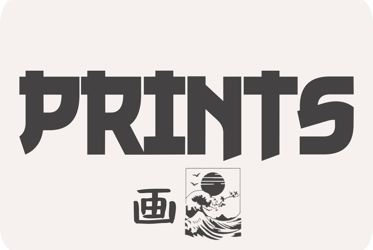 Japanese prints products of great wave off kanagawa and a Japanese Kani