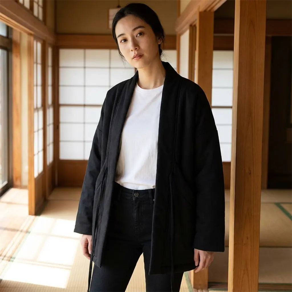 Kimono Coat Womens