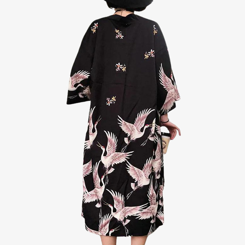 ladies japanese dress SIMIGORO Effortless Modern BK SUMI Stretchy and comfortable Traditional Attire Japanese Dresses Names