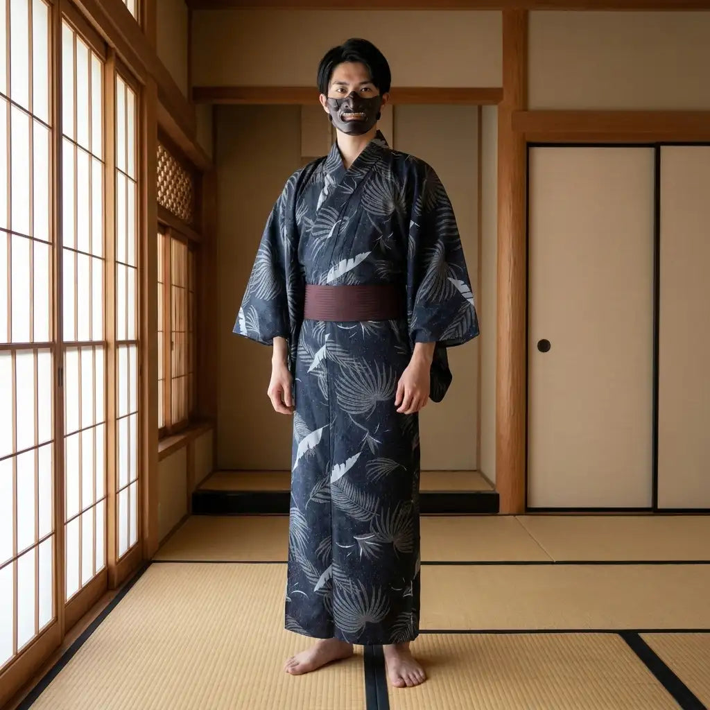 Crane Kimono Men