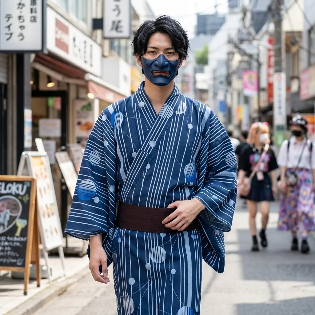 Blue Kimono Men