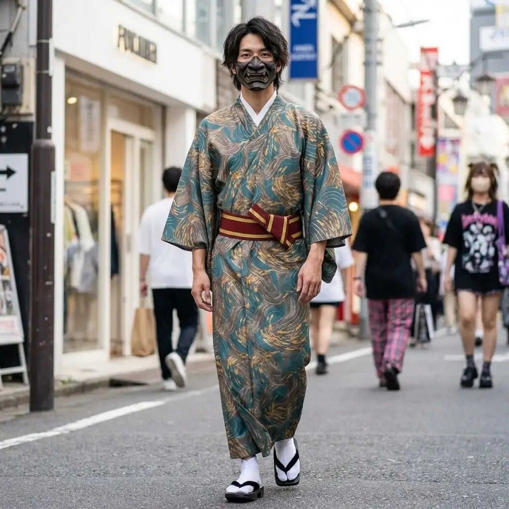 Gold Kimono Men