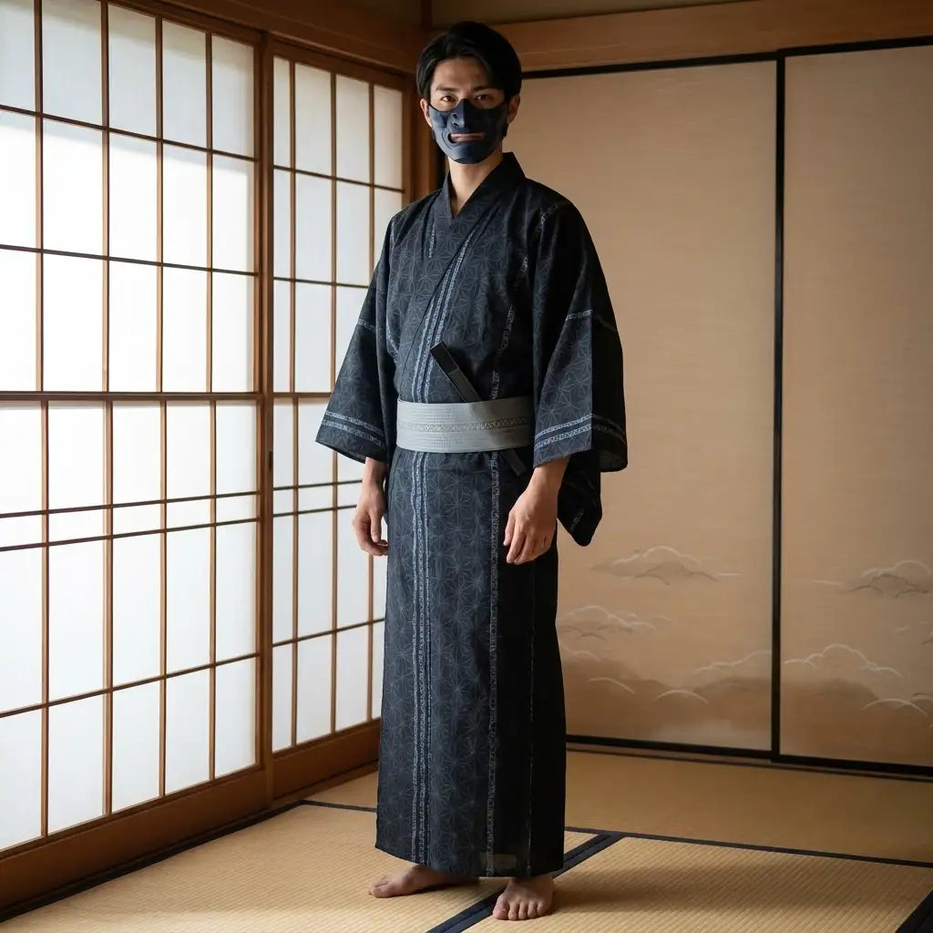 Black Yukata Men
