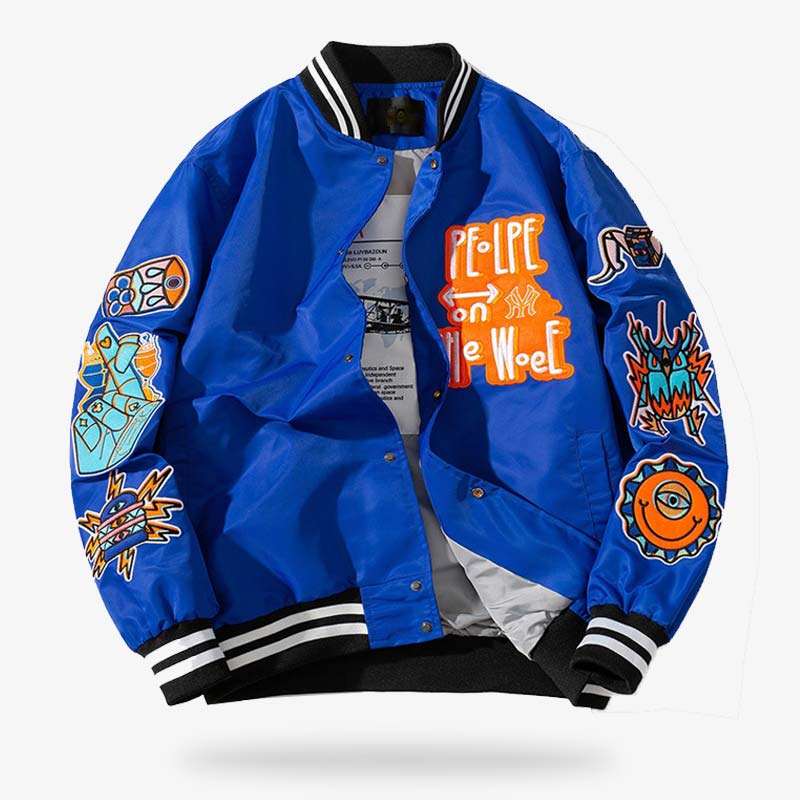 Varsity Jacket Outfit Sukajan Style Jacket Jacket Men VARSITY