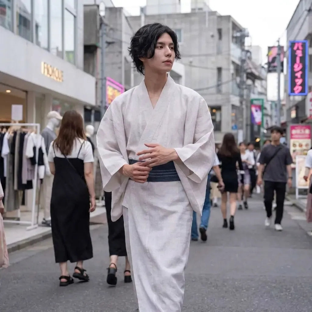 White Kimono Men