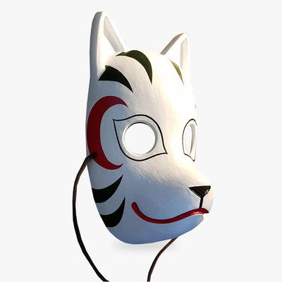 The yamato anbu mask is a replica from kitsune naruto mask. Mask is handmade and hand painted with white and red colors. Quality material used for this ninja mask