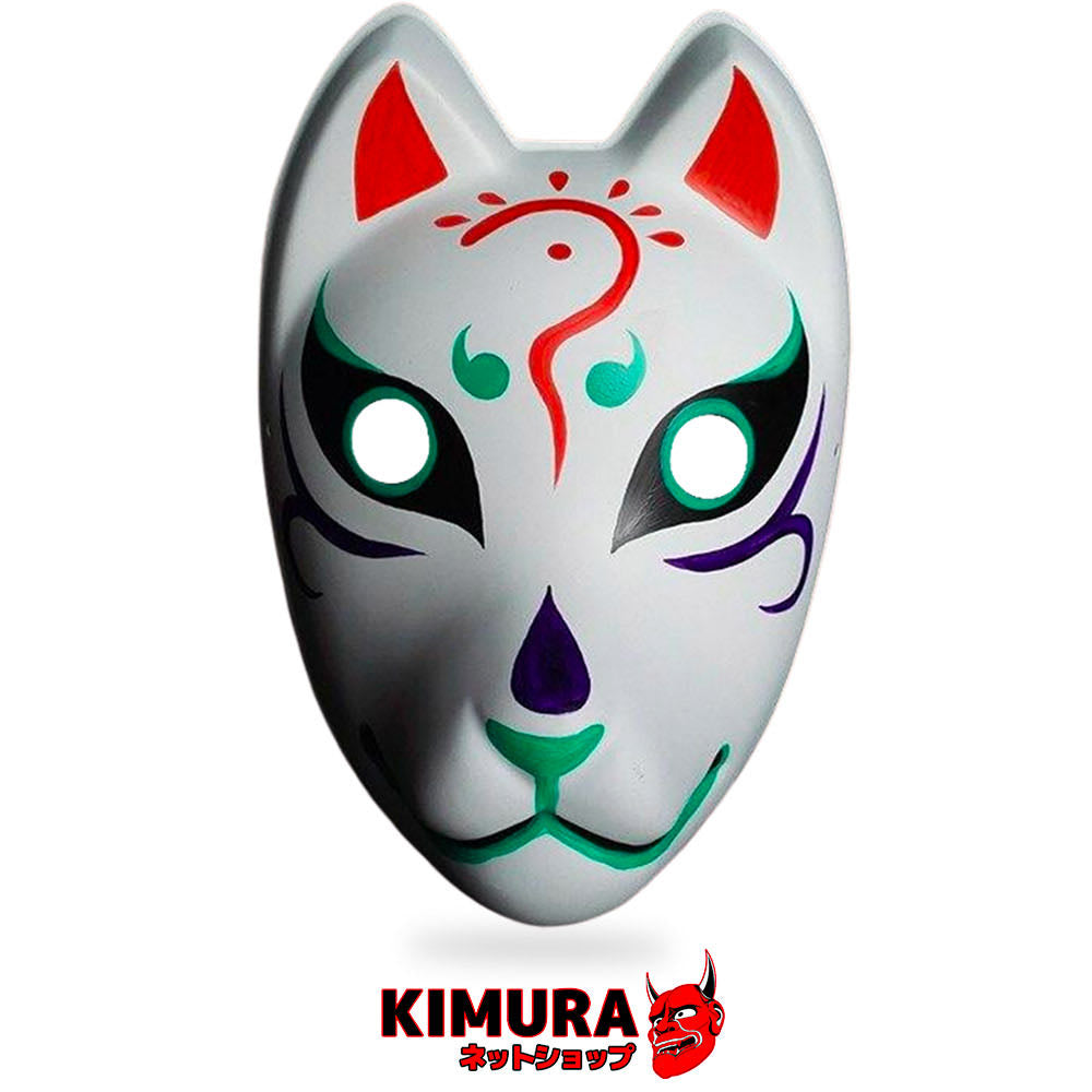 Half Kitsune Mask  Kimura Kami – KimuraKami