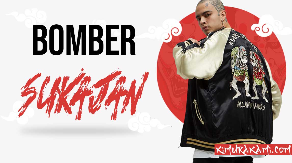 Japanese bomber for men is named Sukajan or souvenir jacket