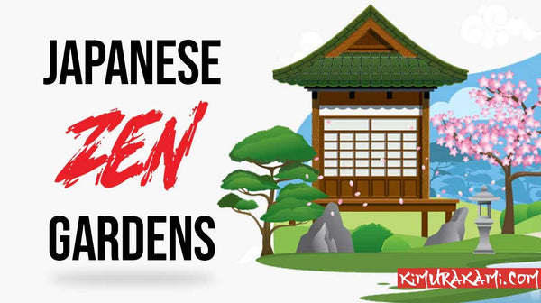 Japanese zen gardens with wabi sabi design