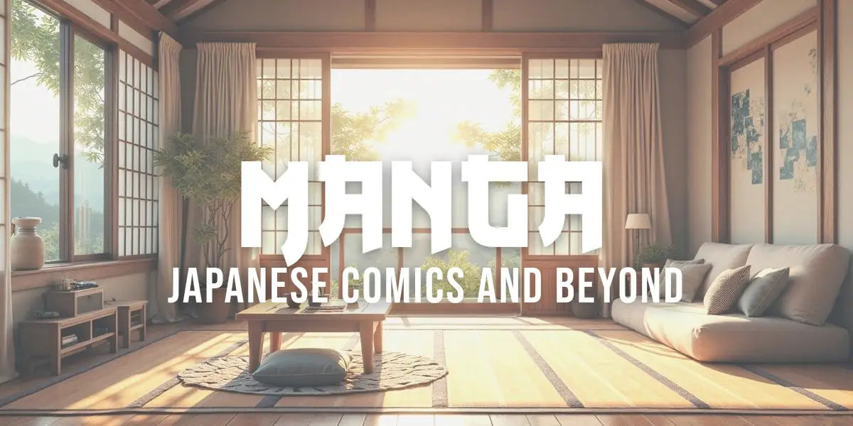 Dynamic manga panels with action scenes, expressive characters, and bold ink illustration in traditional Japanese comic style.