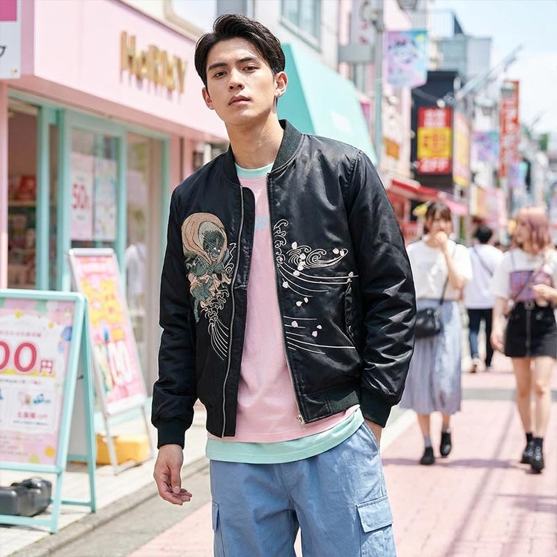 Raijin & fujin sukajan souvenir jacket | KimuraKami Raijin & fujin sukajan souvenir jacket | KimuraKami
