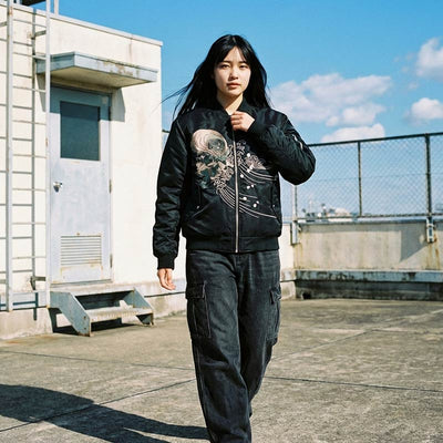 Raijin & fujin sukajan souvenir jacket
