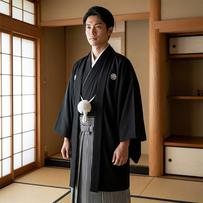 Black Japanese Kimono