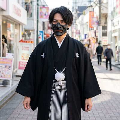 Black Japanese Kimono