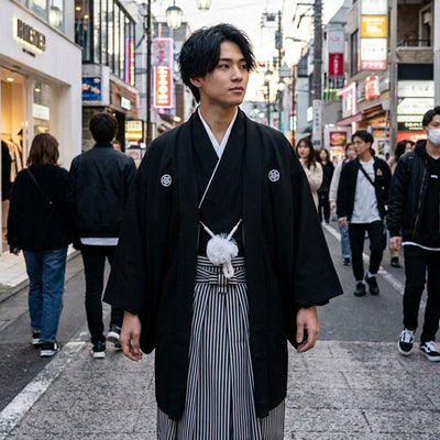 Black Japanese Kimono