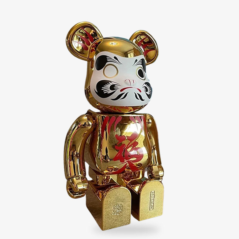 Gold Daruma Bearbrick Daruma Pearl Gold Bearbrick Đồ Chơi Mô Hình