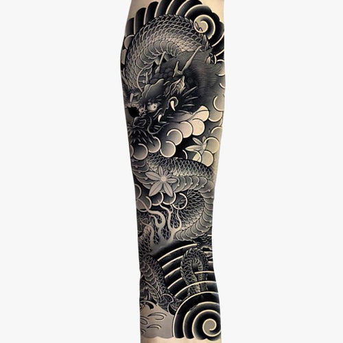 Japanese Dragon Tattoo Flash