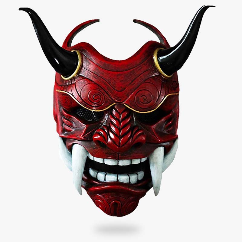 Traditional Japanese Hannya Mask, Noh Oni Demon Creepy Smile good Mask For Wall Decor