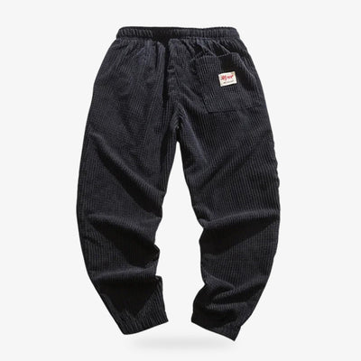 Black corduroy pants womens design with vintage flair and comfortable fit inspired by Japanese trends.