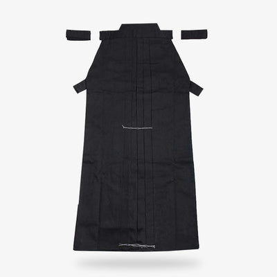 The black hakama pants is worn for Japanese martial arts