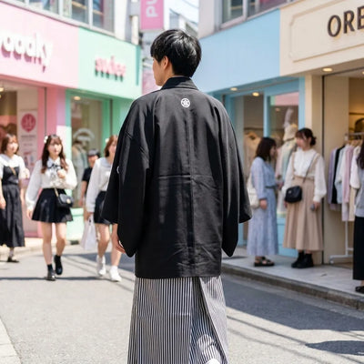 Black Japanese Kimono