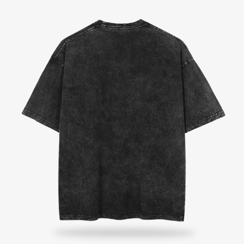 A minimalist Black japanese shirt made with cotton. No writing on the back shirt