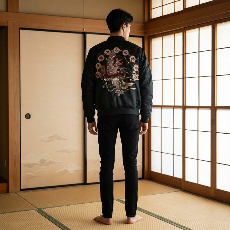 Raijin & fujin sukajan souvenir jacket | KimuraKami