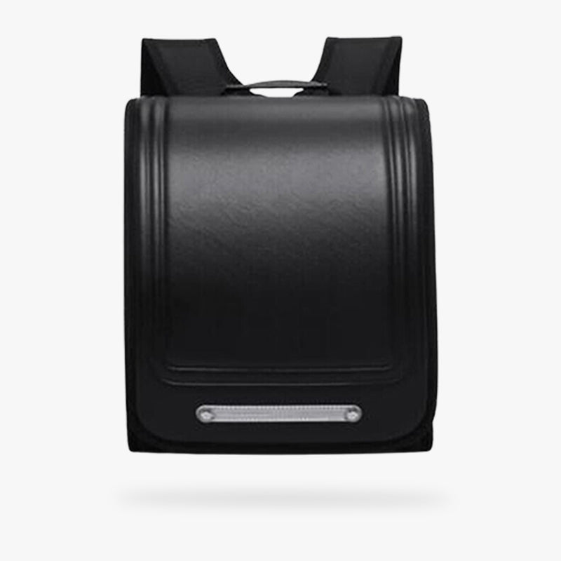 The black randoseru bag is a Japanese bag for schoolchildren and students. The adult randoseru is sturdy and practical
