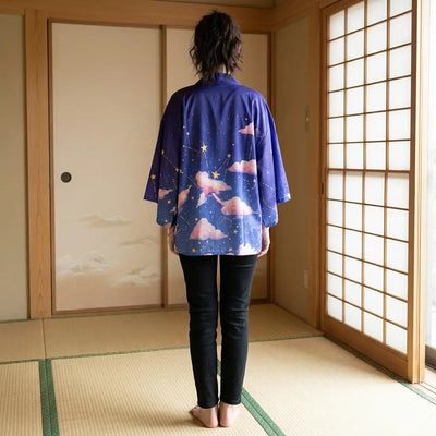 Blue Kimono Jacket