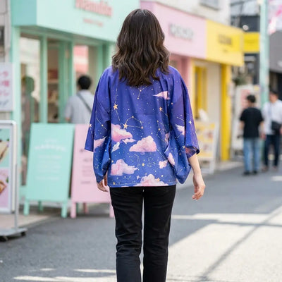 Blue Kimono Jacket