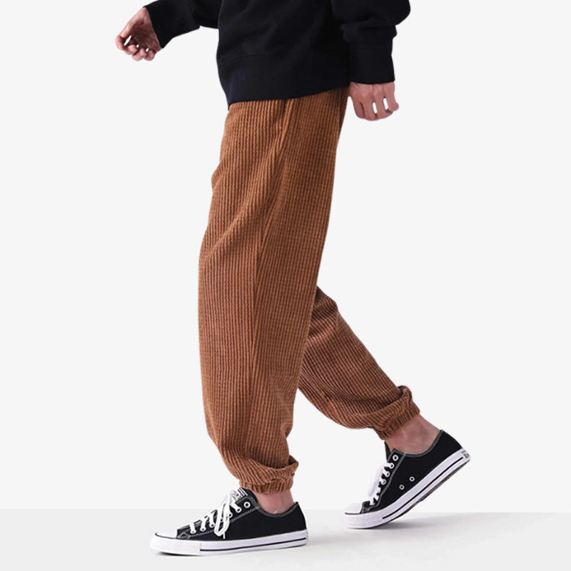 This brown Corduroy pants Japan crafted with quality fabrics and retro inspiration for casual wear.