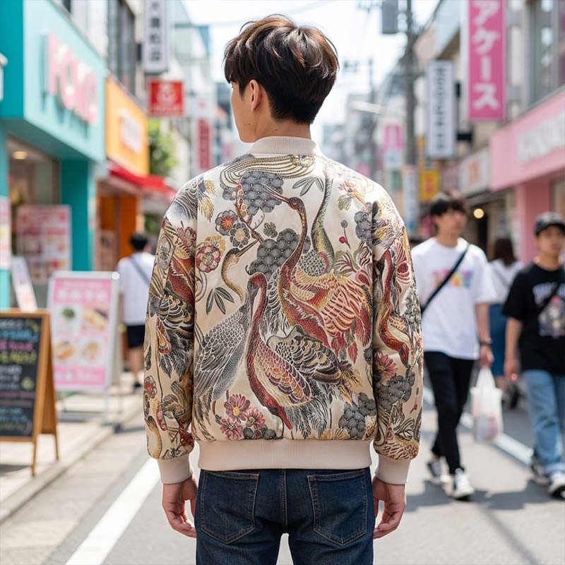 Mサイズ GAKKIN BUDSPOOL 白二蝶 SOUVENIR JACKET GAKKIN × BUDSPOOL 白二蝶 VELVETEEN SOUVENIR JACKET – GXX