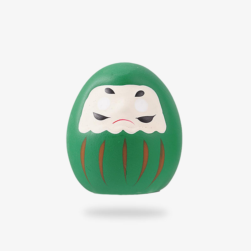 The daruma green is a japanese decor. It s also a symbol of health in Japanese culture