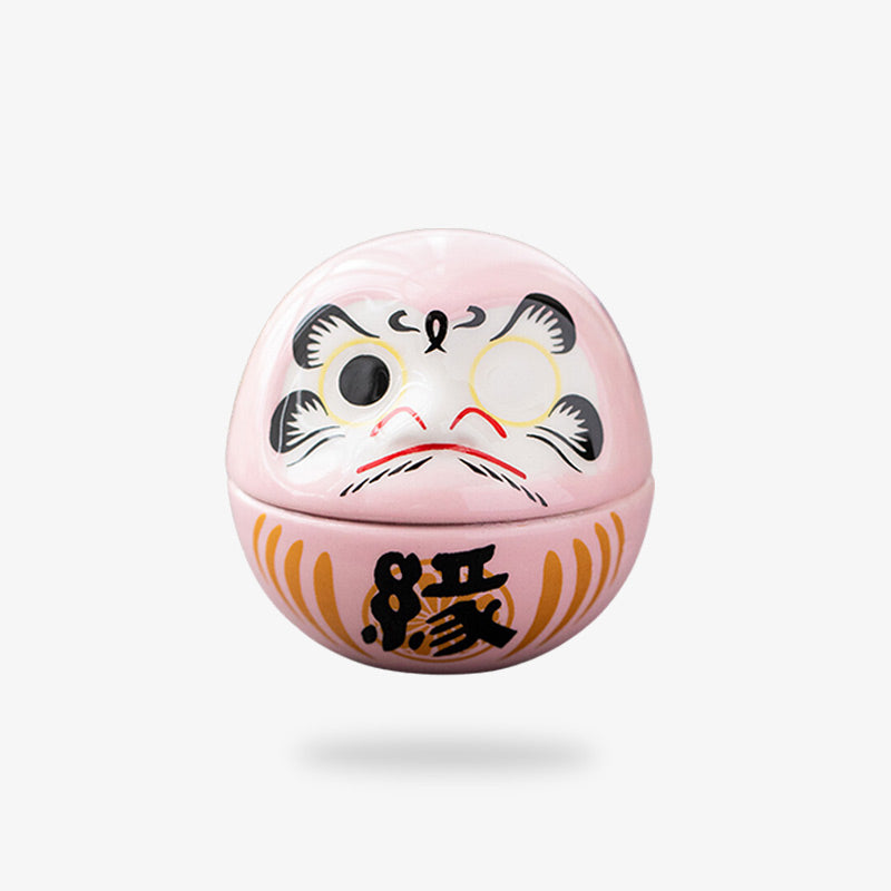 The Daruma White is painted with black and white and with a japanese kanji character