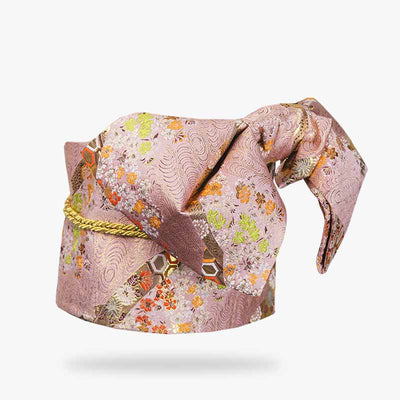 a Japanese embroidered obi belt with japanese flowers patterns. This geisha belt is made for kimono dresses