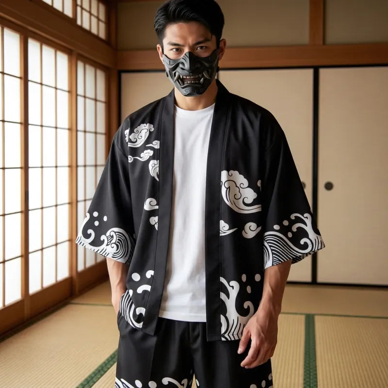 Mens Kimono Shirt