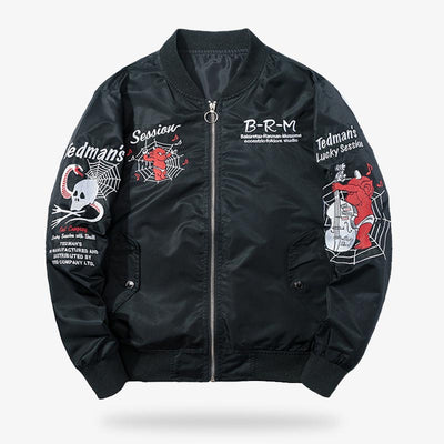 This Japanese jacket is an eternal souvenir sukajan jacket with black colors with prints. The Eternal sukajan souvenir jacket is a timeless piece, crafted to showcase the enduring beauty of Japanese folklore