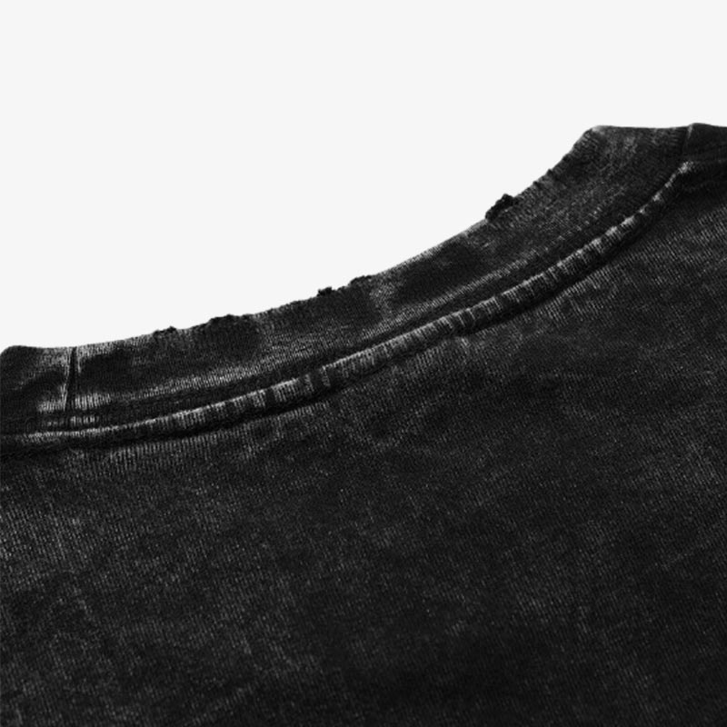 A faded Japanese shirt collar for urban streetwear style