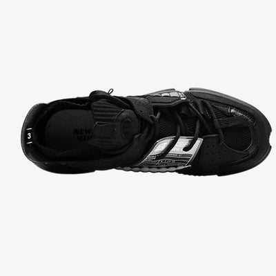 Harajuku style shoes designed for trendy streetwear looks and black techwear outfit, inspired by Japan’s fashion-forward districts.