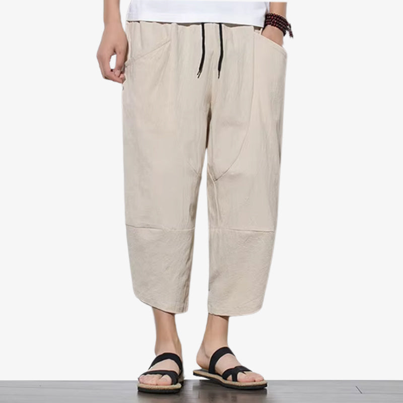 Japan brand men cropped wide pants made with quality fabrics and modern streetwear cuts.