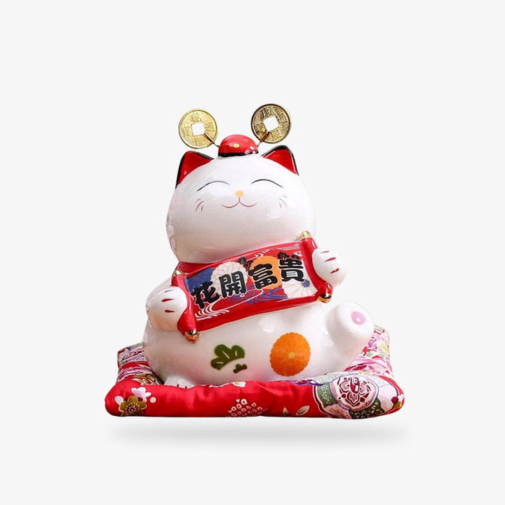 希少　村上隆Lucky Cat Coin Bank R :Holo PR-009 Amazon.com: Feng Shui Lucky Cat Coin Bank for Wealth and