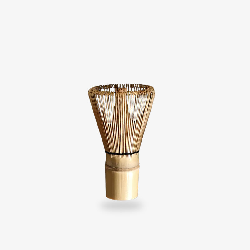 this matcha Japanese chasen made from bamboo, a traditional whisk essential for preparing smooth and frothy matcha tea